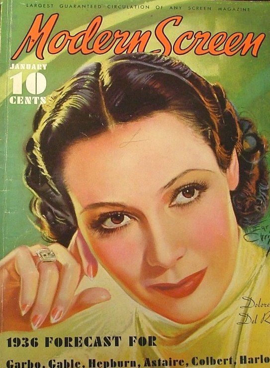 MODERN SCREEN magazine side cover Issue 62 January 1936